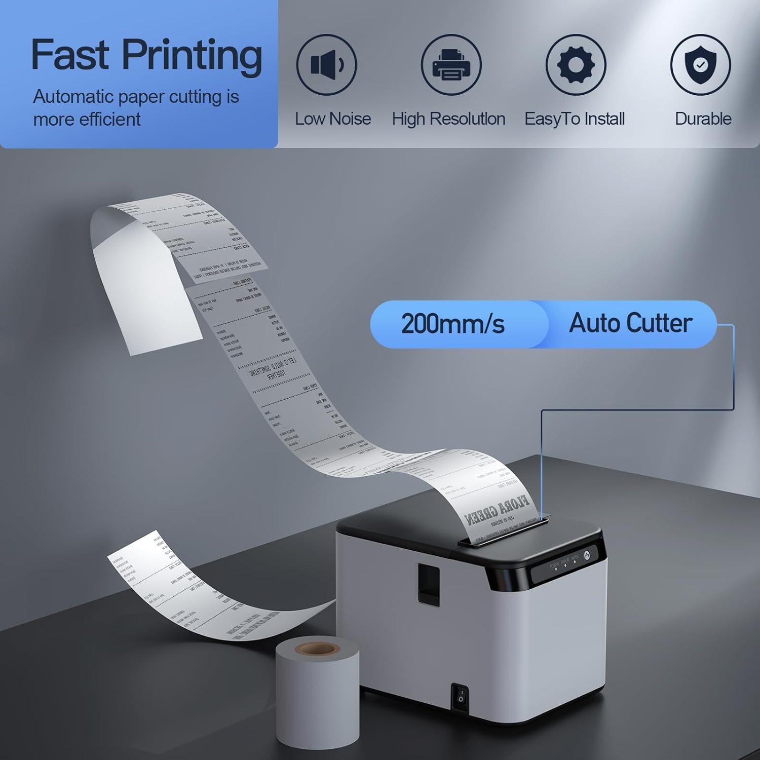 80mm Receipt Printer ESC/POS M - огляд і ціна Commercial Printing Network