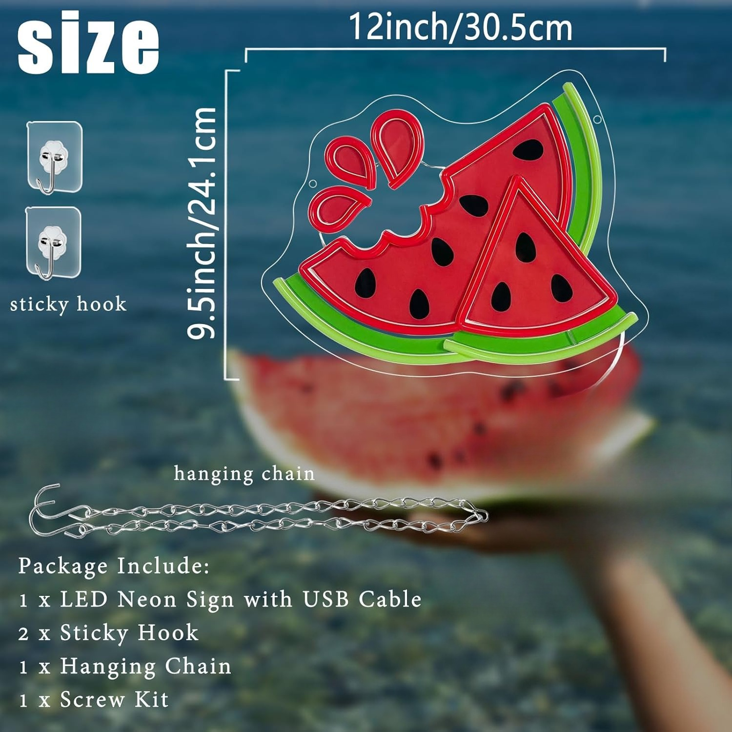 Watermelon Neon Sign UV Print  - огляд і ціна Commercial Uv Printing