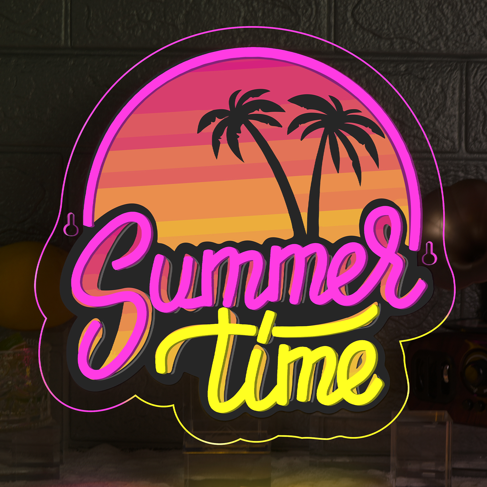 Summer Time Neon Sign UV Print - огляд і ціна Commercial Uv Printing